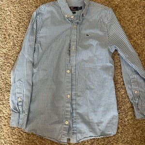 Vineyard Vines Light Blue Checkered Shirt